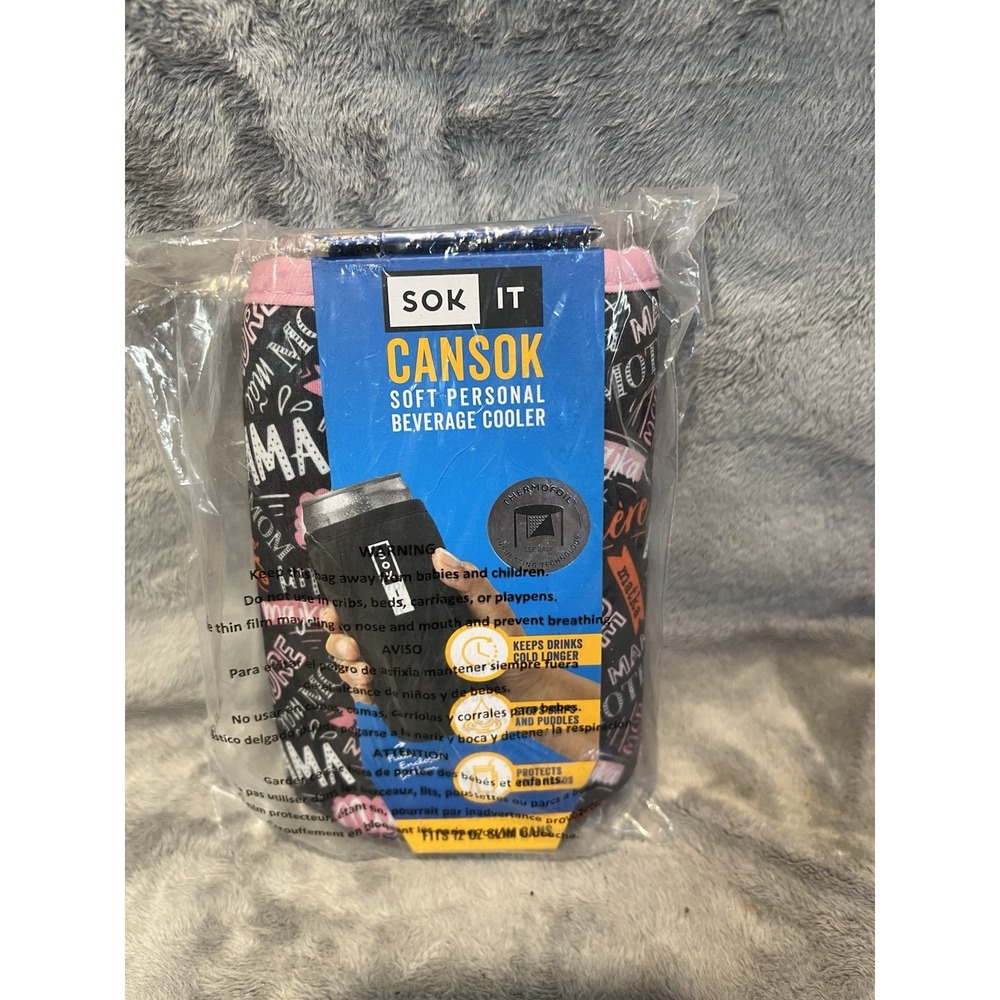 SOK IT CanSok Reusable Insulated Sleeve - Mom Love 12oz Slim Can
